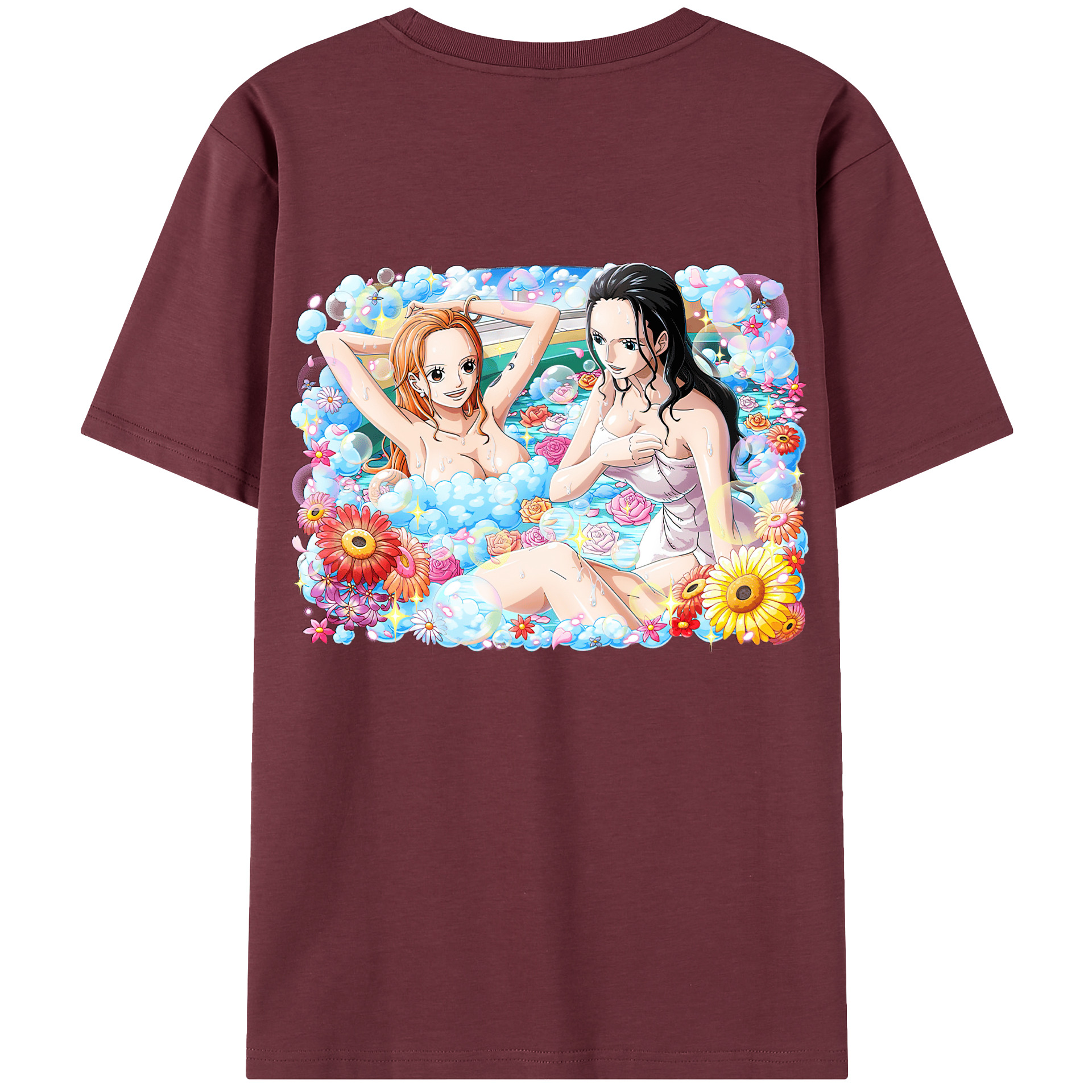 ワンピース ニコ・ロビン ONE PIECE Nico Robin 綿100％半袖Tシャツ（背面プリント）